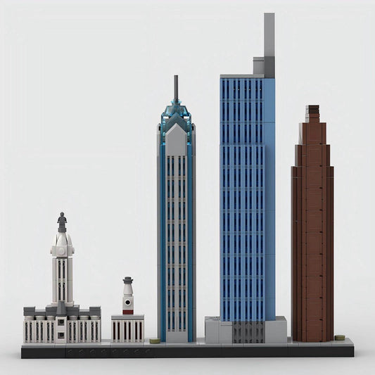 Philadelphia Skyline Building Kit | LEGO-Compatible MOC - 1