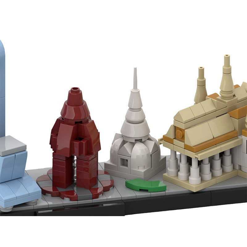 Phnom Penh Architecture Skyline Building Kit | LEGO-Compatible MOC - 2