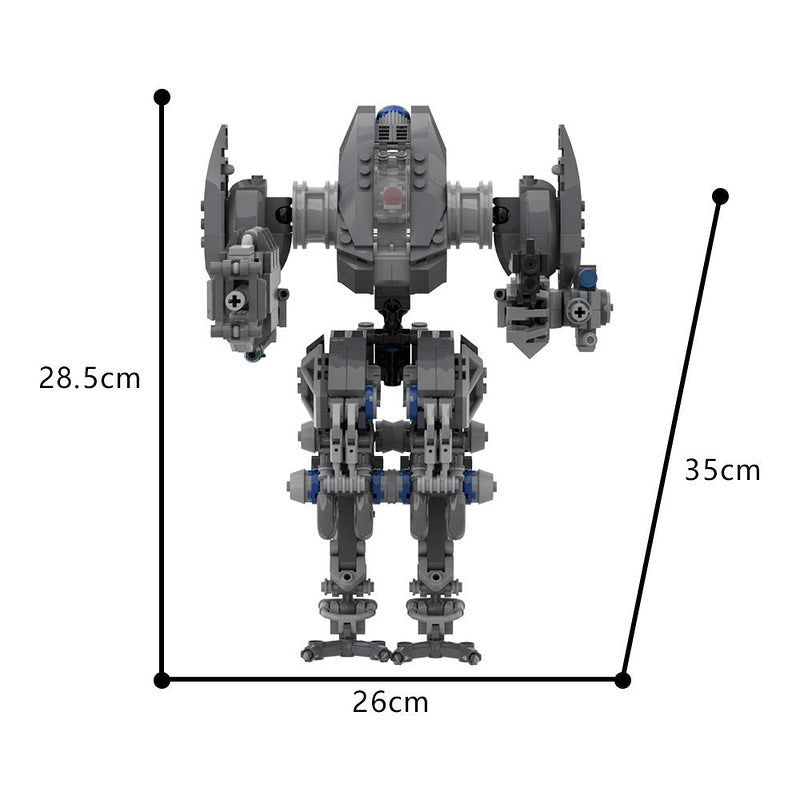 Phobos Mecha MOC Building Kit | Futuristic Robot Figure Model - 5