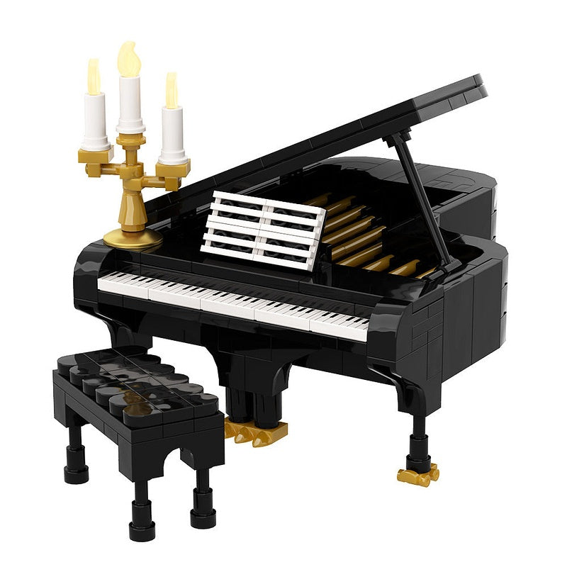 Piano MOC Building Kit | Elegant Musical Instrument Display Model - 1