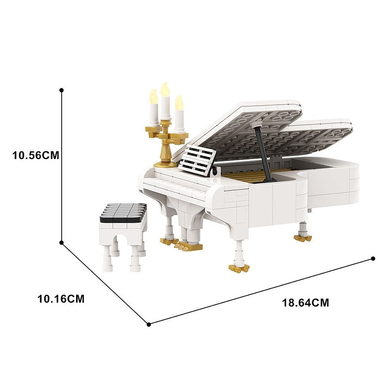 Piano MOC Building Kit | Elegant Musical Instrument Display Model - 5