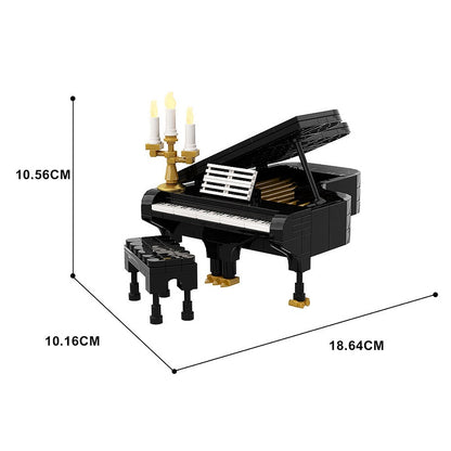 Piano MOC Building Kit | Elegant Musical Instrument Display Model - 6