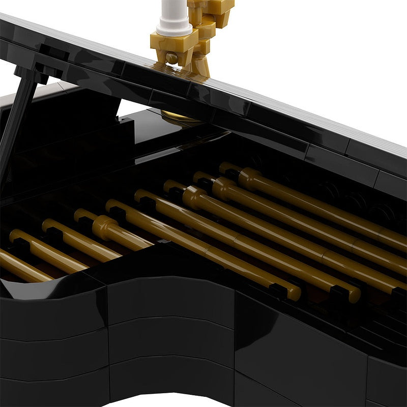 Piano MOC Building Kit | Elegant Musical Instrument Display Model - 8