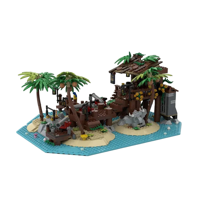 Pirate Island Cabin MOC Tropical Hideaway Building Kit - 2