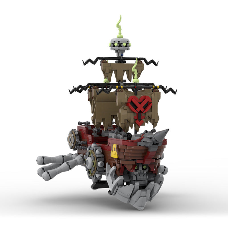 Pirate Ship Heartless Building Kit | LEGO-Compatible MOC - 1