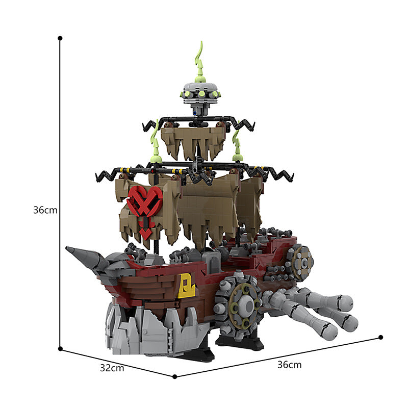 Pirate Ship Heartless Building Kit | LEGO-Compatible MOC - 3