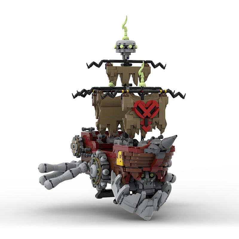 Pirate Ship Heartless MOC Fantasy Pirate Vessel Building Kit - 1