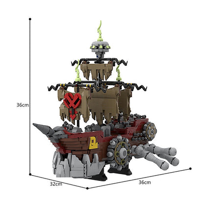 Pirate Ship Heartless MOC Fantasy Pirate Vessel Building Kit - 3