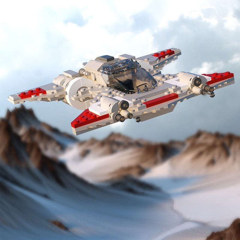 Pirate Snubfighter MOC Spacecraft Building Kit | Sci-Fi Starfighter - 5