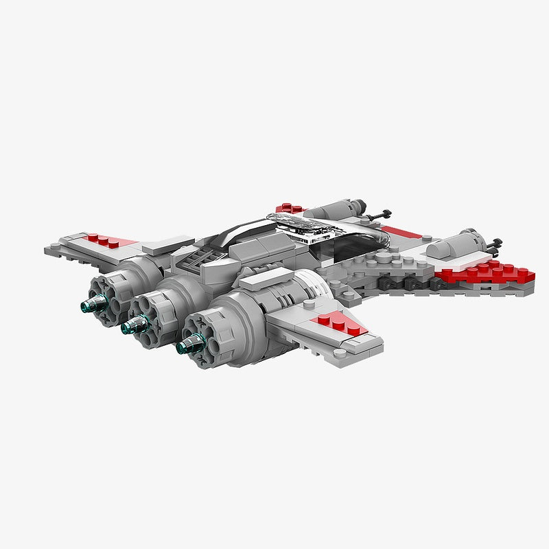Pirate Snubfighter Space Pirate Starfighter Building Kit | LEGO-Compatible MOC - 3