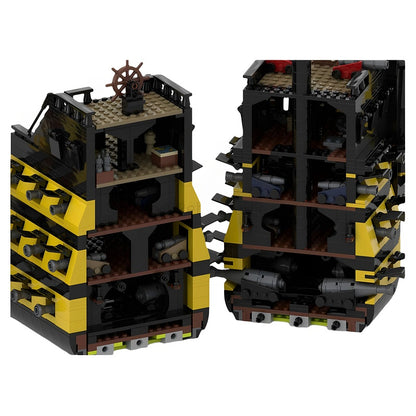 Pirate Warship MOC Building Kit | Large Scale Sailing Ship Model - 2
