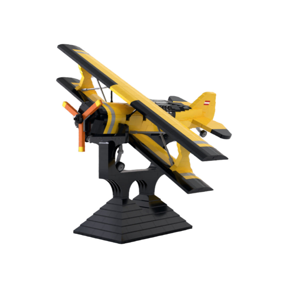 Pitts Model 12 Biplane Building Kit | LEGO-Compatible MOC - 1