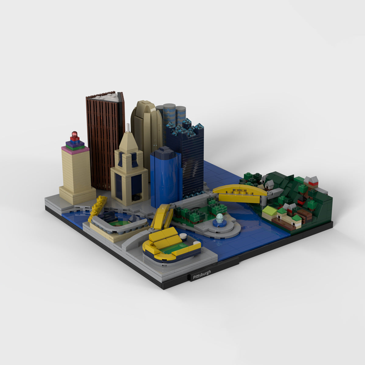 Pittsburgh Skyline Building Kit | LEGO-Compatible MOC - 3