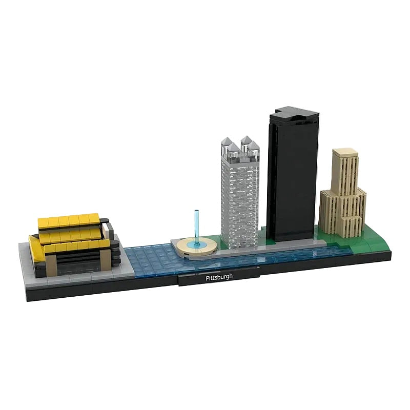 Pittsburgh Skyline MOC Building Kit | City Architecture Model - 1