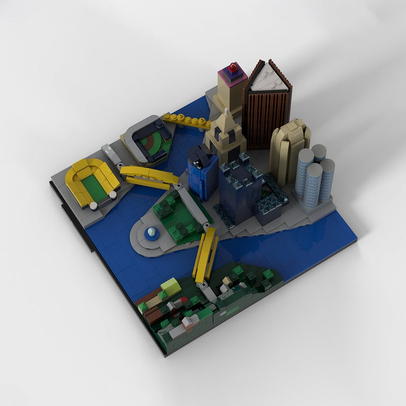 Pittsburgh Skyline MOC Building Kit | City Architecture Model - 7