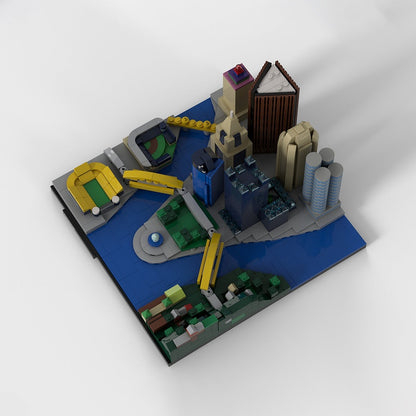 Pittsburgh Skyline MOC Building Kit | City Architecture Model - 7