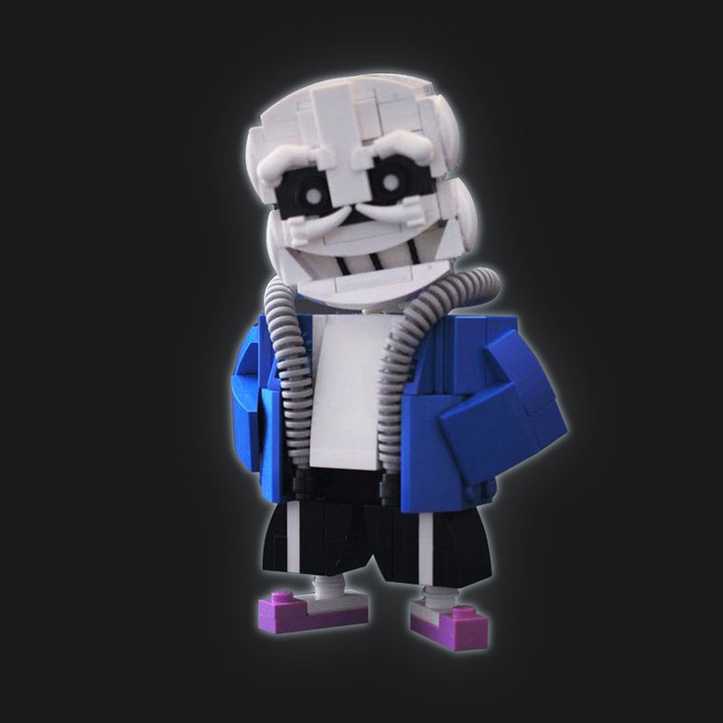 Pixel Skeleton Judge Hero Building Kit | LEGO-Compatible MOC - 1