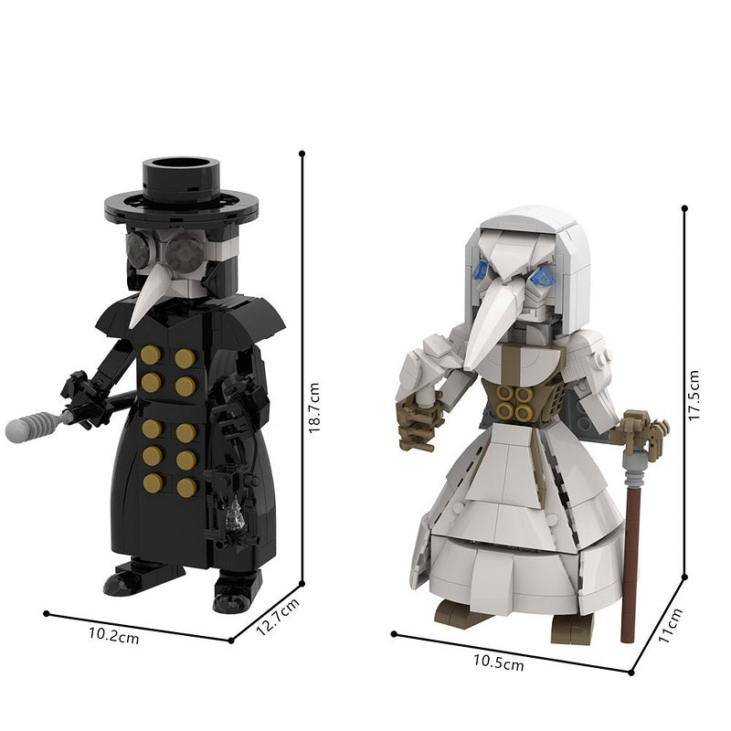 Plague Doctor Character MOC Building Kit | Historical Figure Model - 6