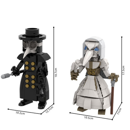 Plague Doctor Character MOC Building Kit | Historical Figure Model - 6