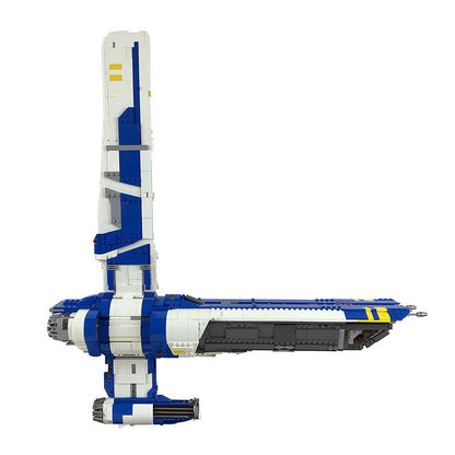 Playset-Scale Vertical-Wing Exploration Starship MOC Building Kit - 1