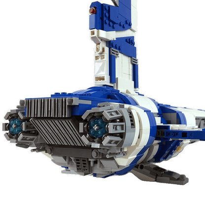 Playset-Scale Vertical-Wing Exploration Starship MOC Building Kit - 5