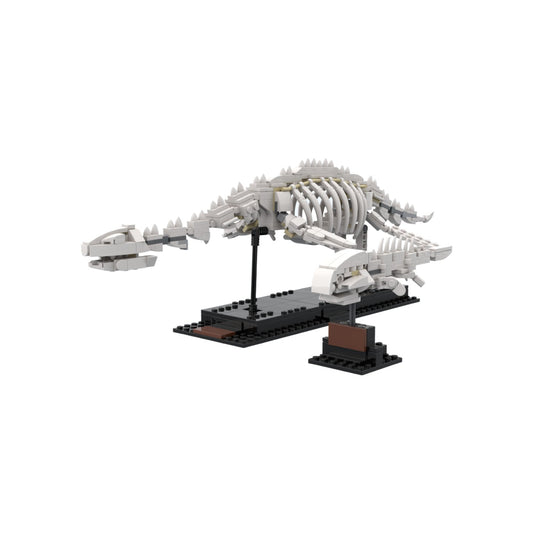 Plesiosaurus and an armoured Fish Fossils Building Kit | LEGO-Compatible MOC - 1