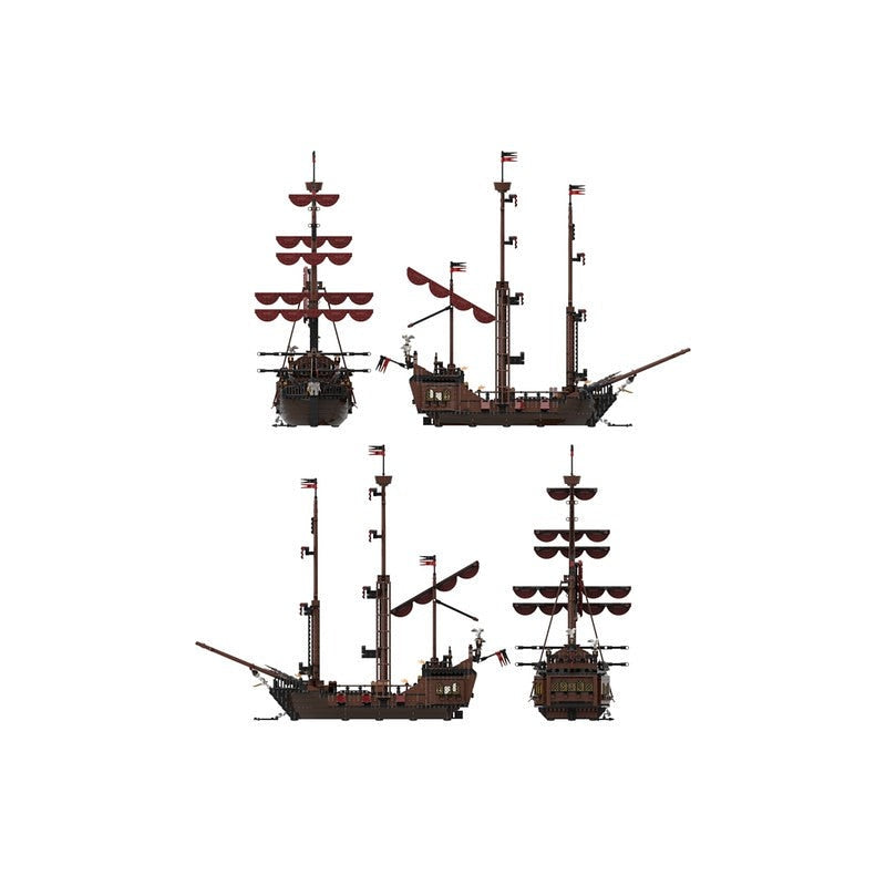 Port Sauvage Loup de Mer Pirate Ship MOC Building Kit | Fantasy Vessel - 5