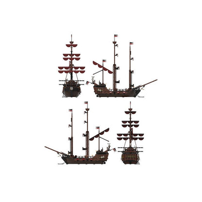 Port Sauvage Loup de Mer Pirate Ship MOC Building Kit | Fantasy Vessel - 5