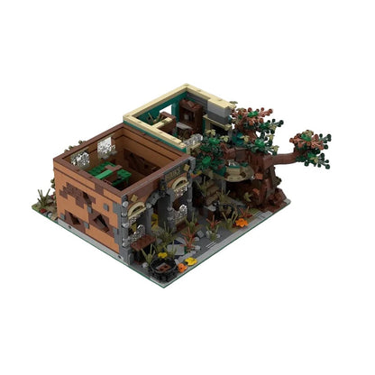 Post-Apocalyptic Bookshop MOC Modular Building Kit - 2