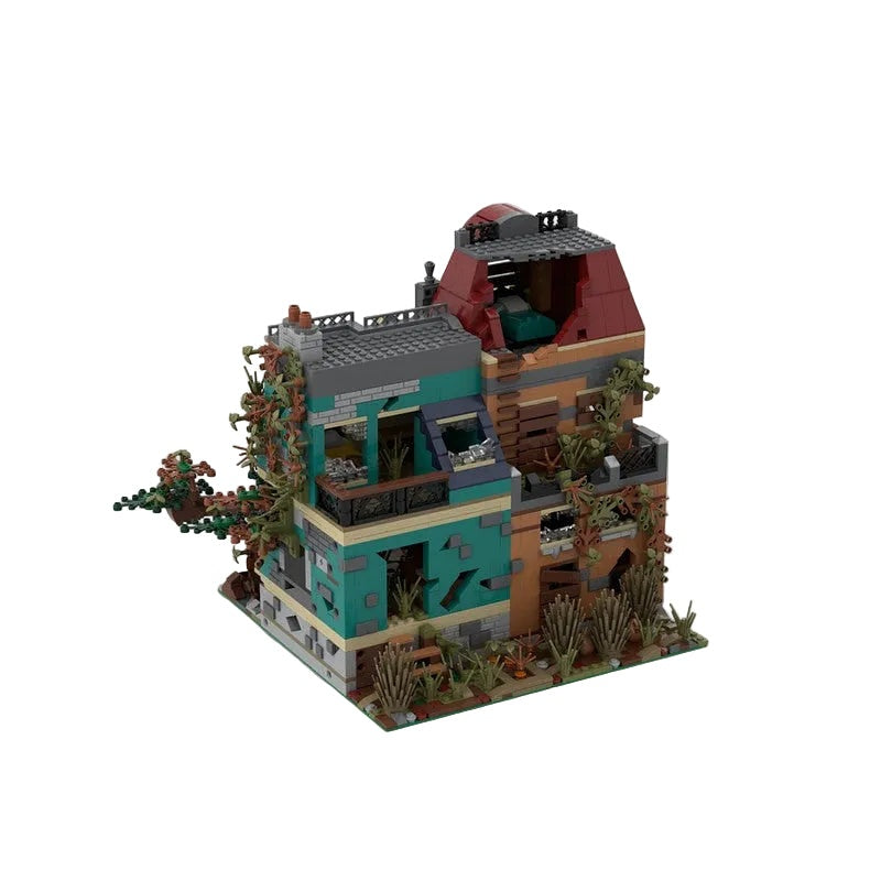 Post-Apocalyptic Bookshop MOC Modular Building Kit - 4