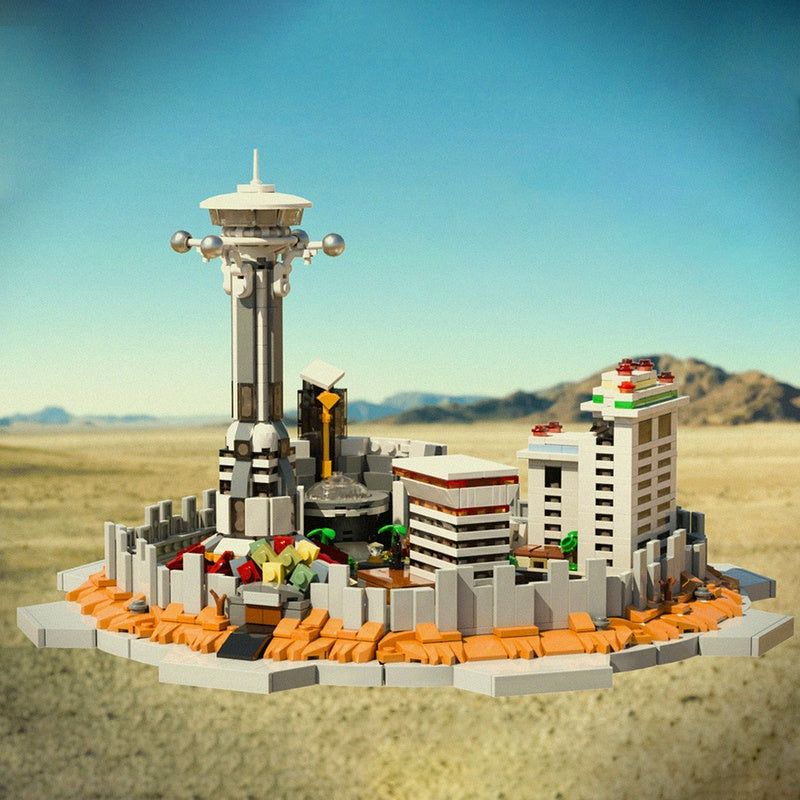 Post-Apocalyptic Casino Strip Skyline Building Kit | Compatible MOC - 2
