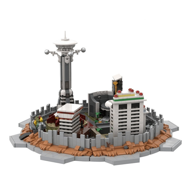 Post-Apocalyptic Casino Strip Skyline Building Kit | Compatible MOC - 4