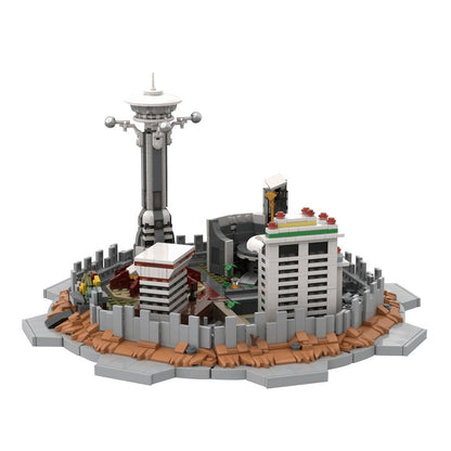 Post-Apocalyptic Casino Strip Skyline Building Kit | Compatible MOC - 4