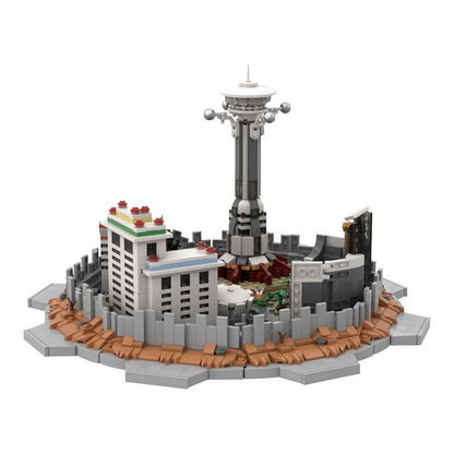 Post-Apocalyptic Casino Strip Skyline Building Kit | Compatible MOC - 5