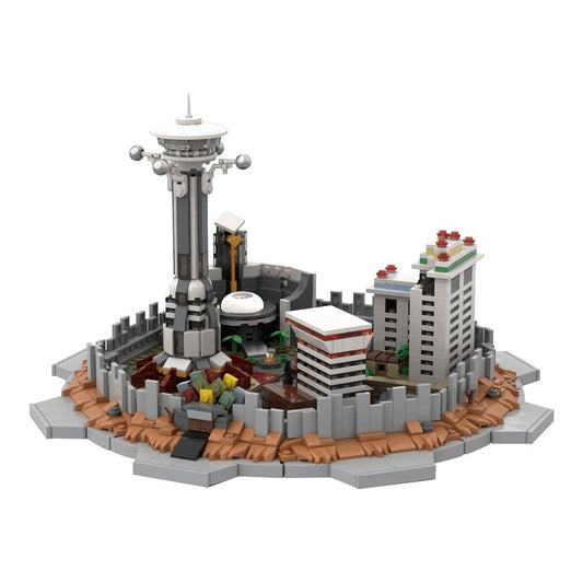 Post-Apocalyptic Casino Strip Skyline Building Kit | LEGO-Compatible MOC - 3