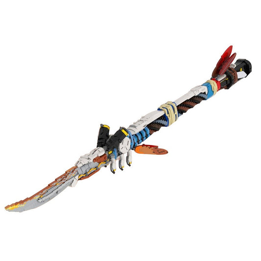Post-Apocalyptic Hunter Spear Building Kit | 1:1 Scale | LEGO-Compatible MOC - 5