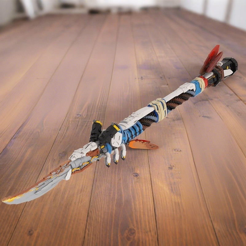 Post-Apocalyptic Hunter Spear MOC Building Kit | 1:1 Scale Display Model - 2