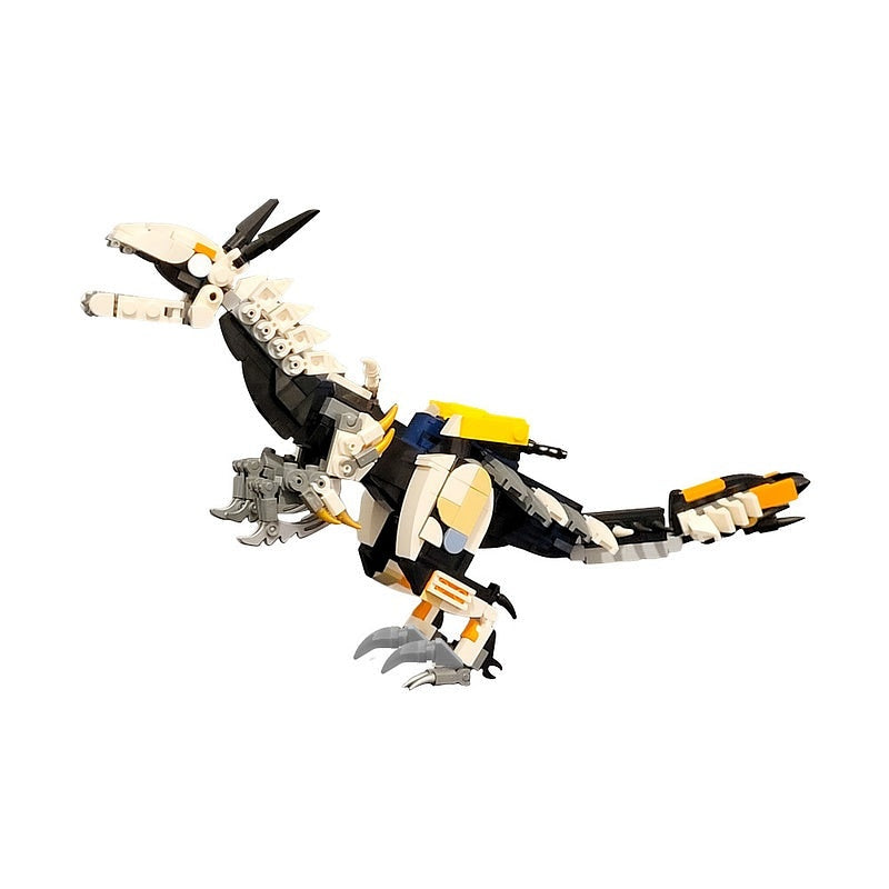 Post-Apocalyptic Mechanical Raptor Dinosaur MOC Building Kit - 1