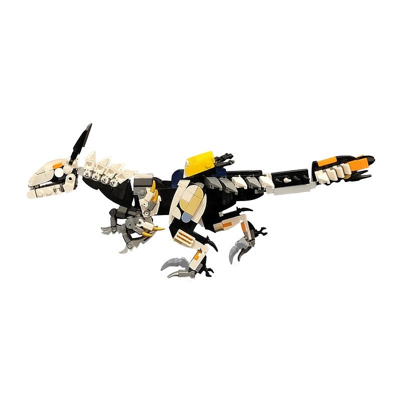 Post-Apocalyptic Mechanical Raptor Dinosaur MOC Building Kit - 4