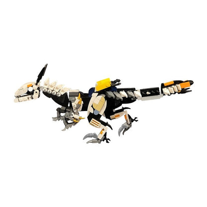 Post-Apocalyptic Mechanical Raptor Dinosaur MOC Building Kit - 4