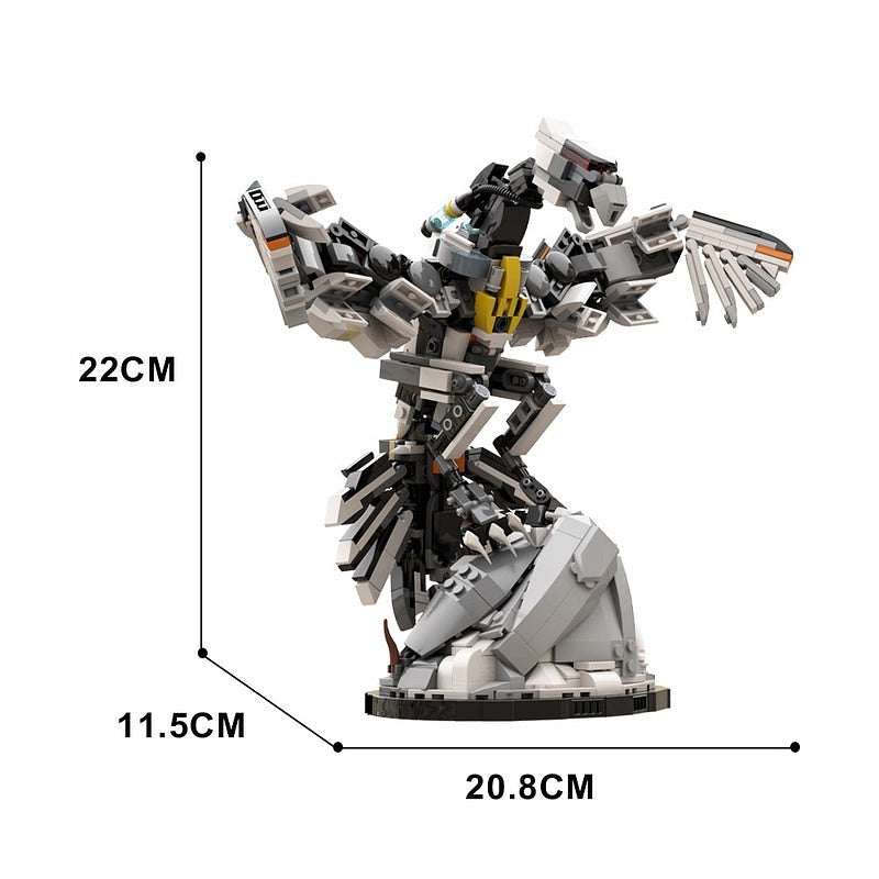 Post-Apocalyptic Mechanical Storm Bird MOC Mecha Building Kit - 3