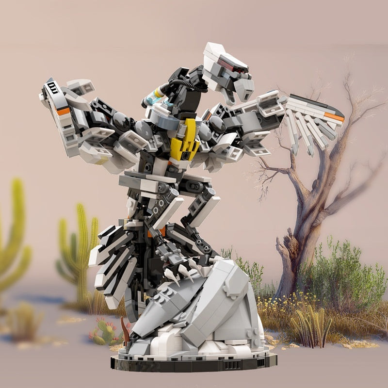Post-Apocalyptic Mechanical Storm Bird MOC Mecha Building Kit - 5
