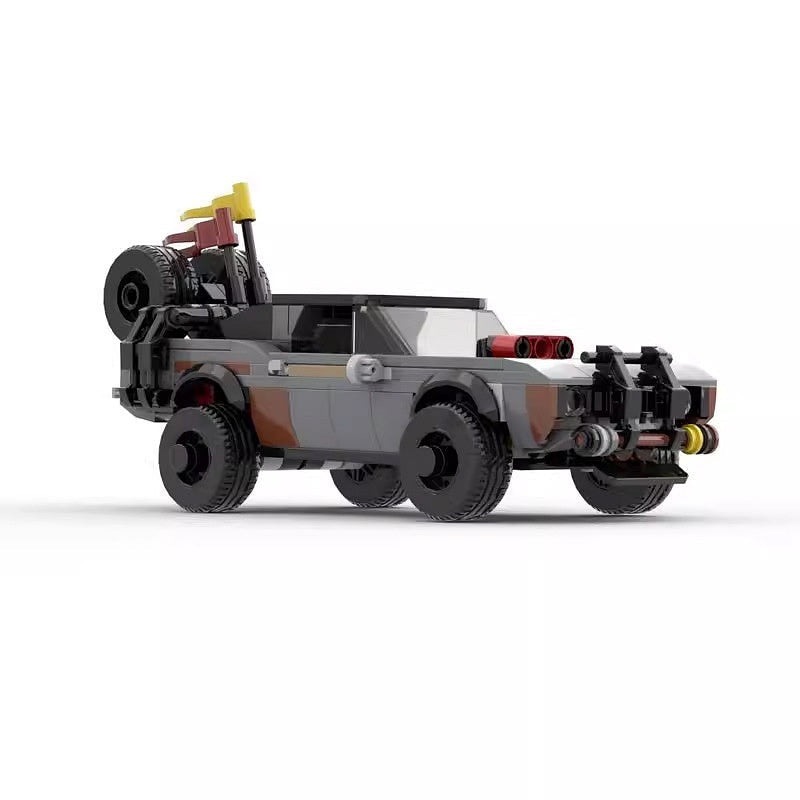 Post-Apocalyptic Muscle Car MOC Building Kit | Wasteland Vehicle Model - 2