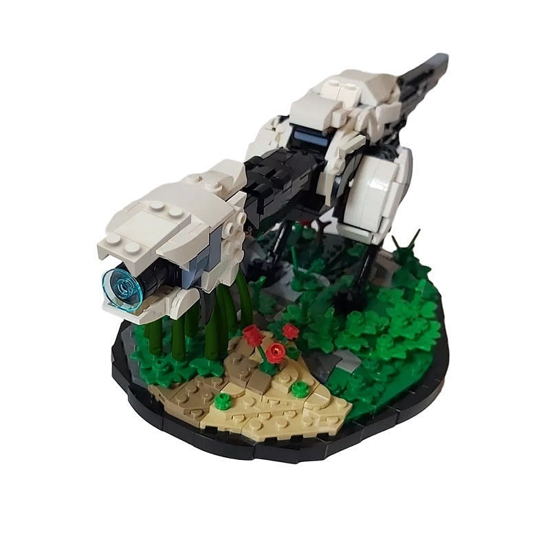 Post-Apocalyptic Recon Robot MOC Building Kit | Scout Mecha Model - 4