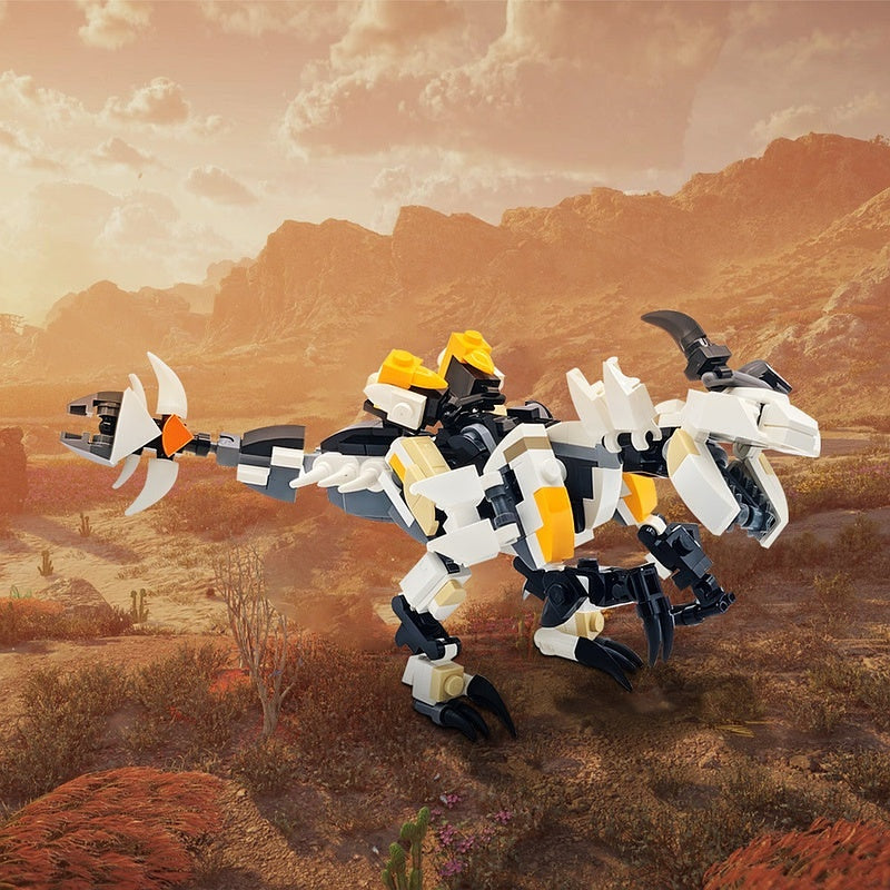Post-Apocalyptic Robotic Raptor Mech MOC Building Kit - 4
