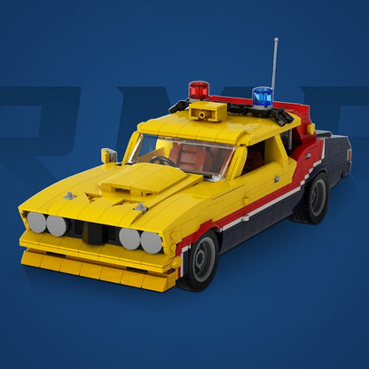 Post-Apocalyptic V8 Interceptor MOC Building Kit | 1:18 Scale Vehicle - 3