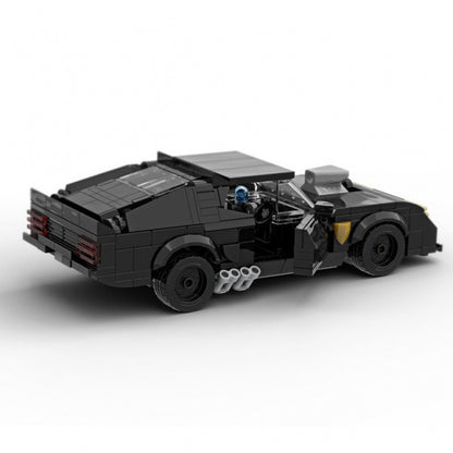 Post-Apocalyptic V8 Interceptor Muscle Car Building Kit | Compatible MOC - 2