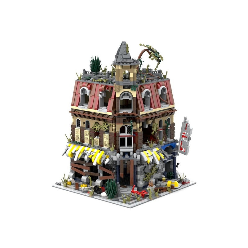 Postapocalyptic Corner Café MOC Modular Building Kit - 1