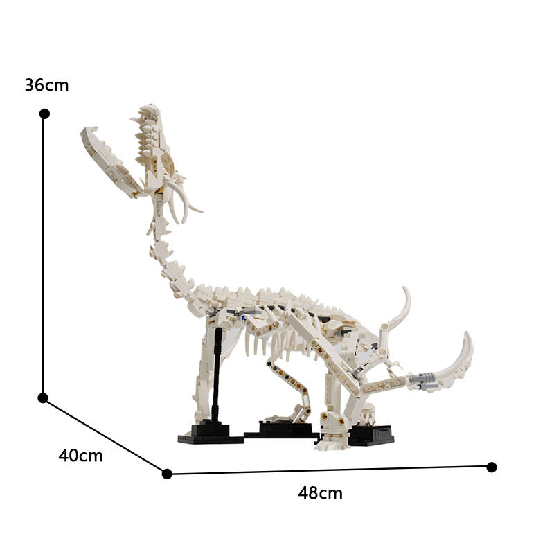 Prehistoric Dragon Fossil Building Kit | LEGO-Compatible MOC - 4