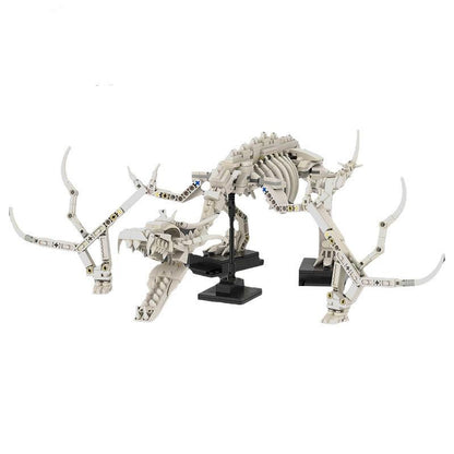 Prehistoric Dragon Fossil MOC Building Kit | Ancient Creature Display Model - 1